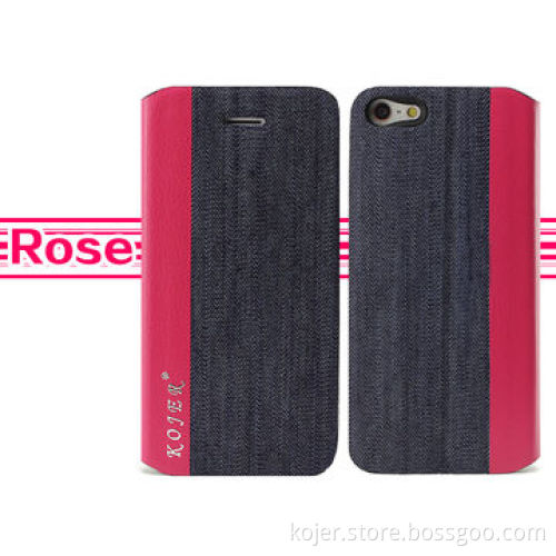 Unique detachable denim flip case for iPhone 5/5s